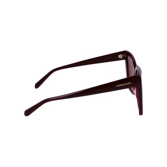 New Salvatore Ferragamo SF1102S 606 Deep Burgundy Wine Square Sunglasses main image 5
